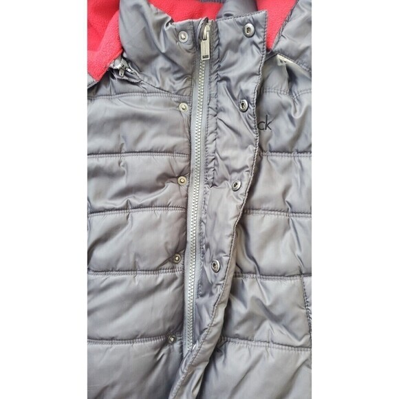 Calvin Klein Jeans Boy's Puffer Jacket Removable Hood Dark Grey Size (2_3) Years - Picture 7 of 9